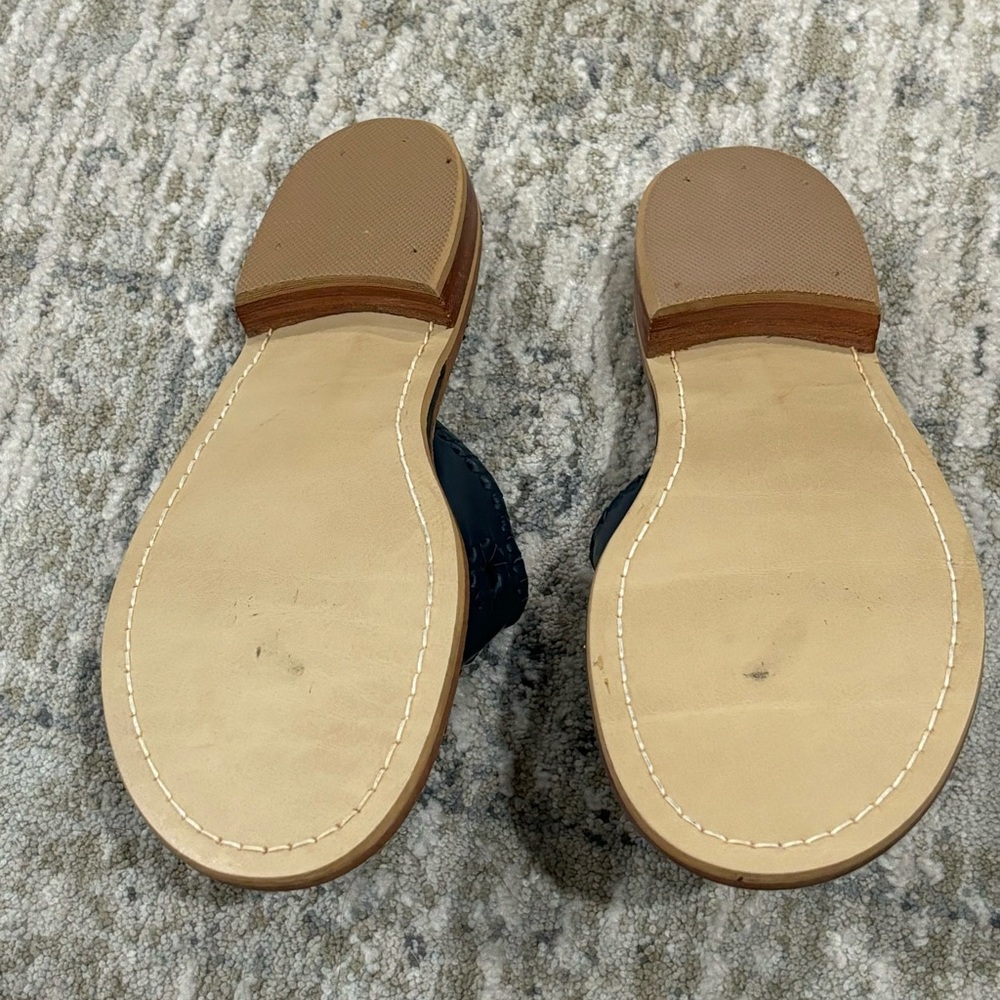 New! Jack Rogers Jack Flat Sandal Midnight Navy Blue Size 7 - Picture 9 of 10